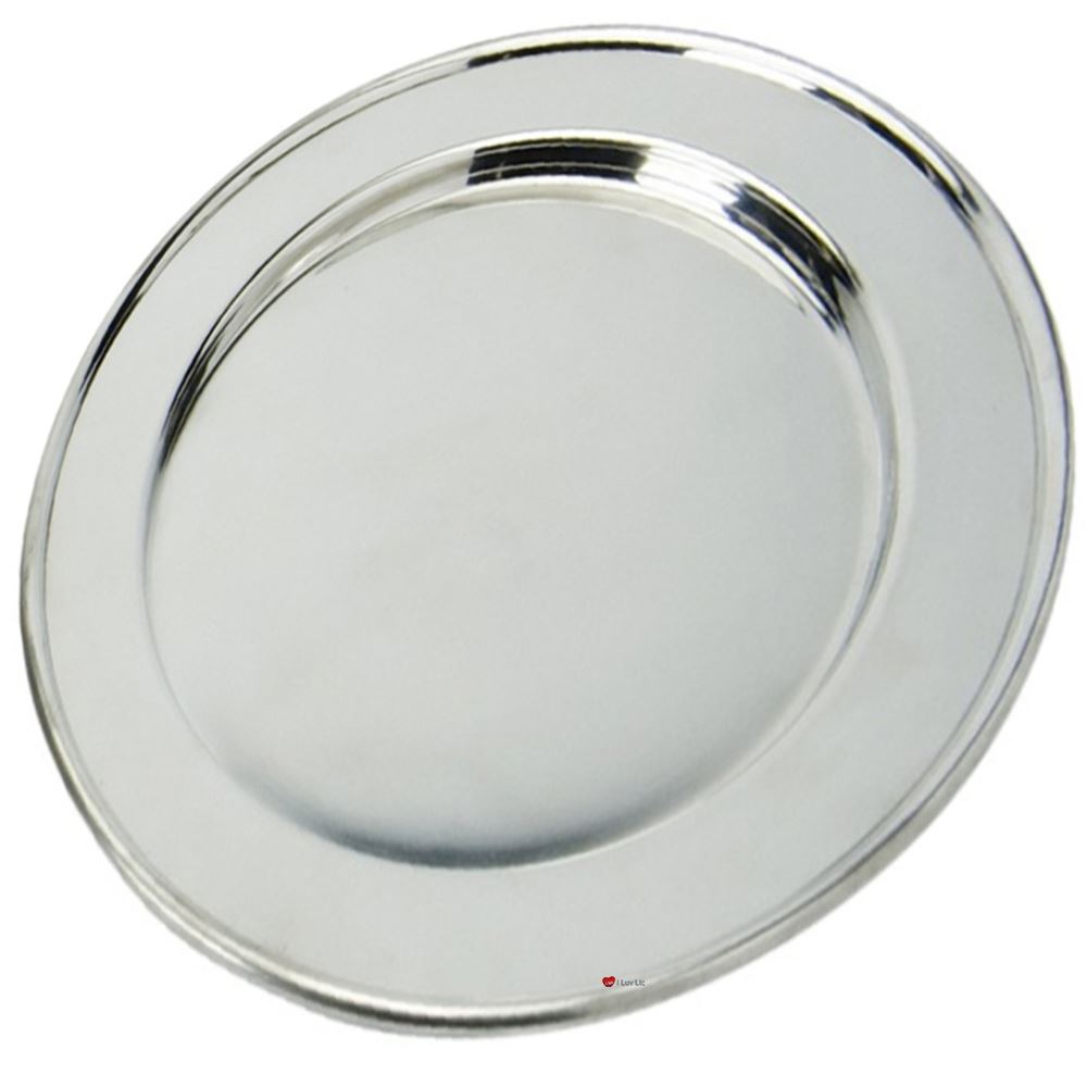 Pewter Plate Plain Polished Finished Fine English Pewter 10" 254mm