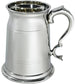 Pewter Quart Beer Tankard 2 Pint Old London Style with Heavy Scroll Handle