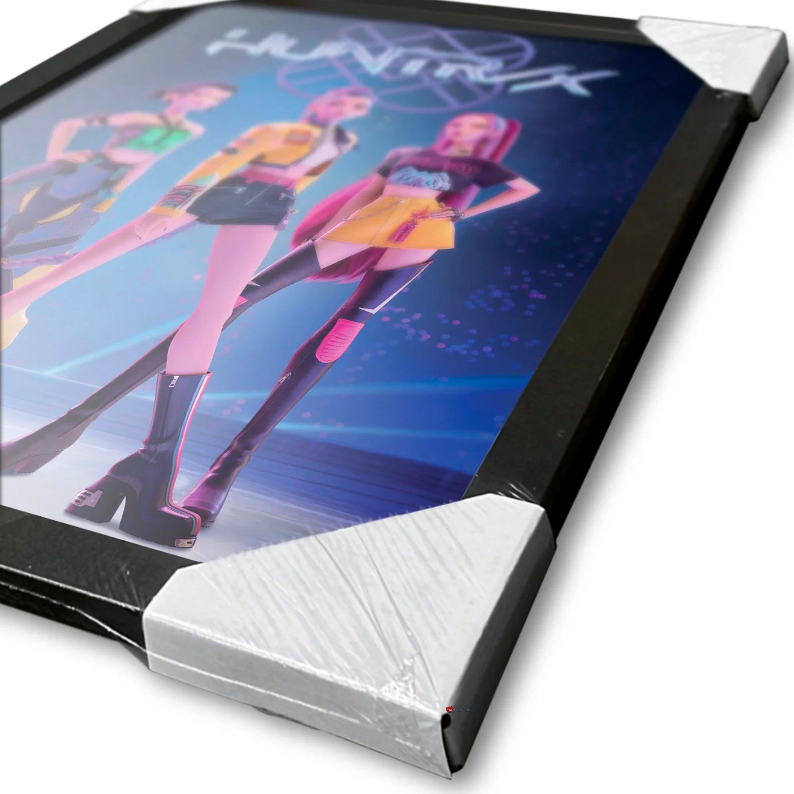 K-Pop Demon Hunters Huntrix Framed Poster 30x40cm – Rumi Zoey Mira Wall Art Display Print