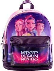 K-Pop Demon Hunters Huntrix Backpack – Rumi Zoey Mira School Travel Bag Fan Merchandise
