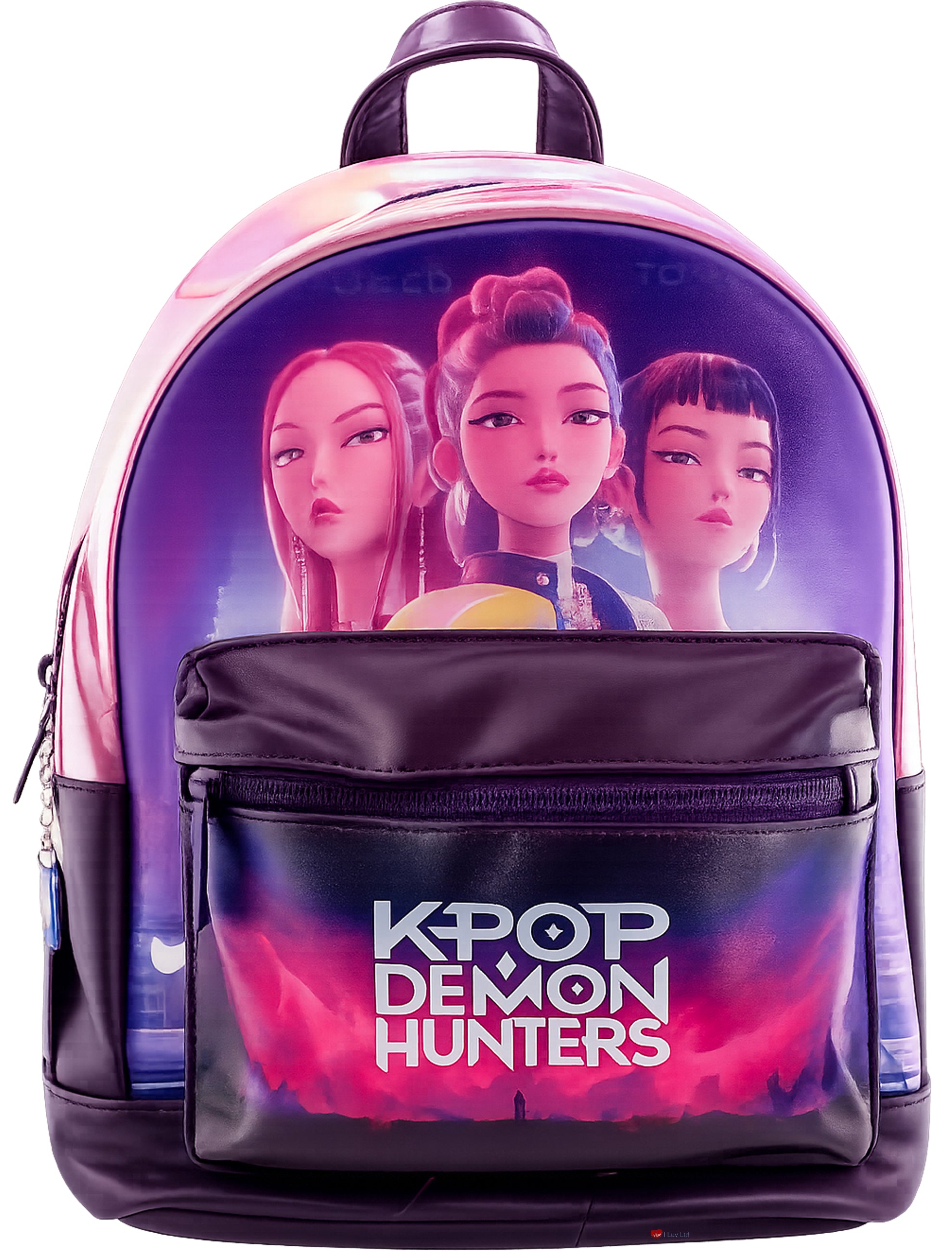 K-Pop Demon Hunters Huntrix Backpack – Rumi Zoey Mira School Travel Bag Fan Merchandise