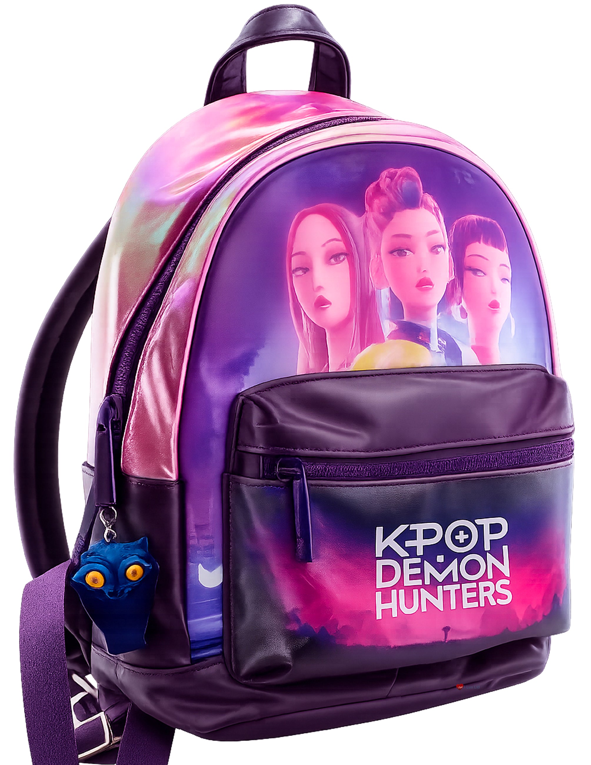 K-Pop Demon Hunters Huntrix Backpack – Rumi Zoey Mira School Travel Bag Fan Merchandise