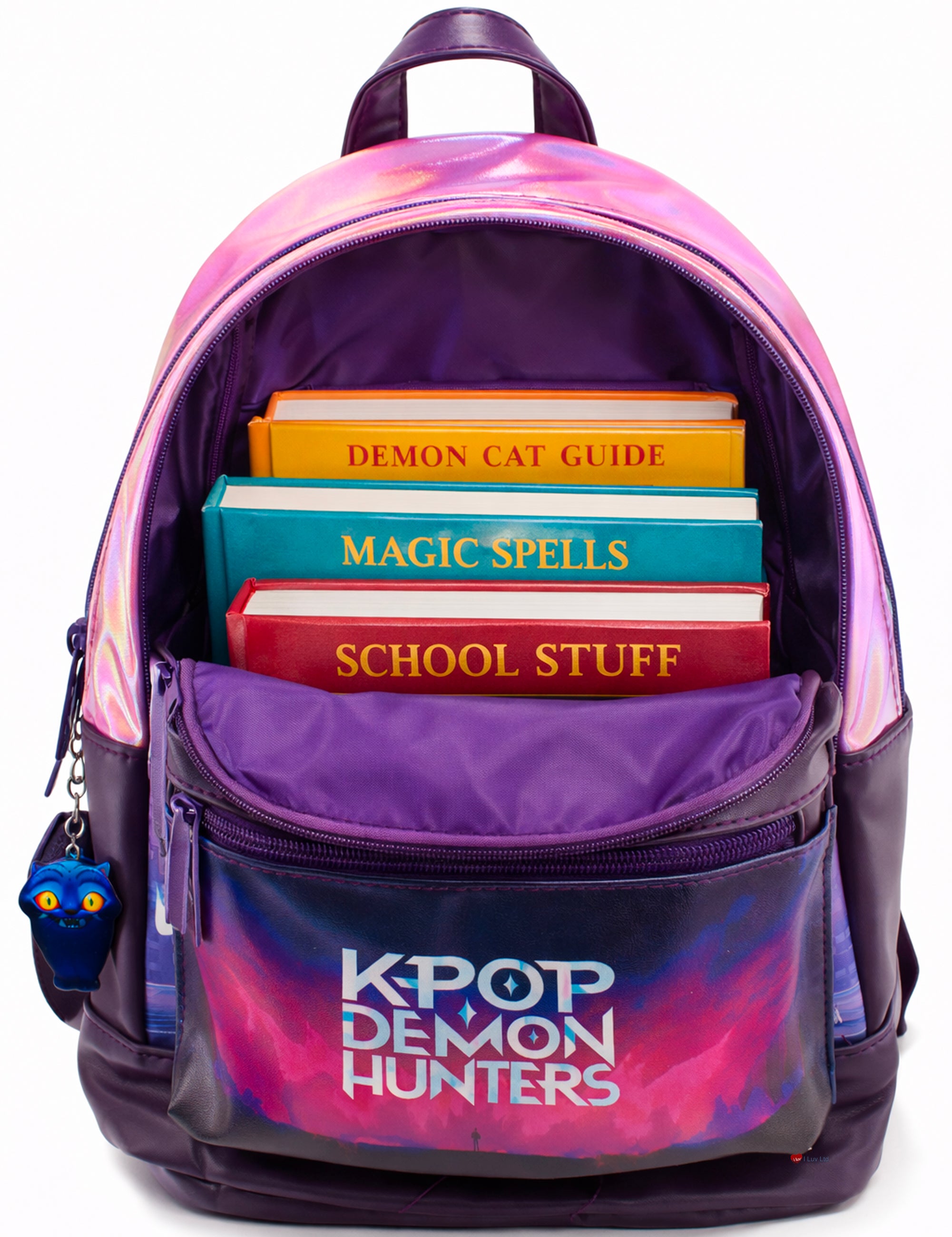 K-Pop Demon Hunters Huntrix Backpack – Rumi Zoey Mira School Travel Bag Fan Merchandise