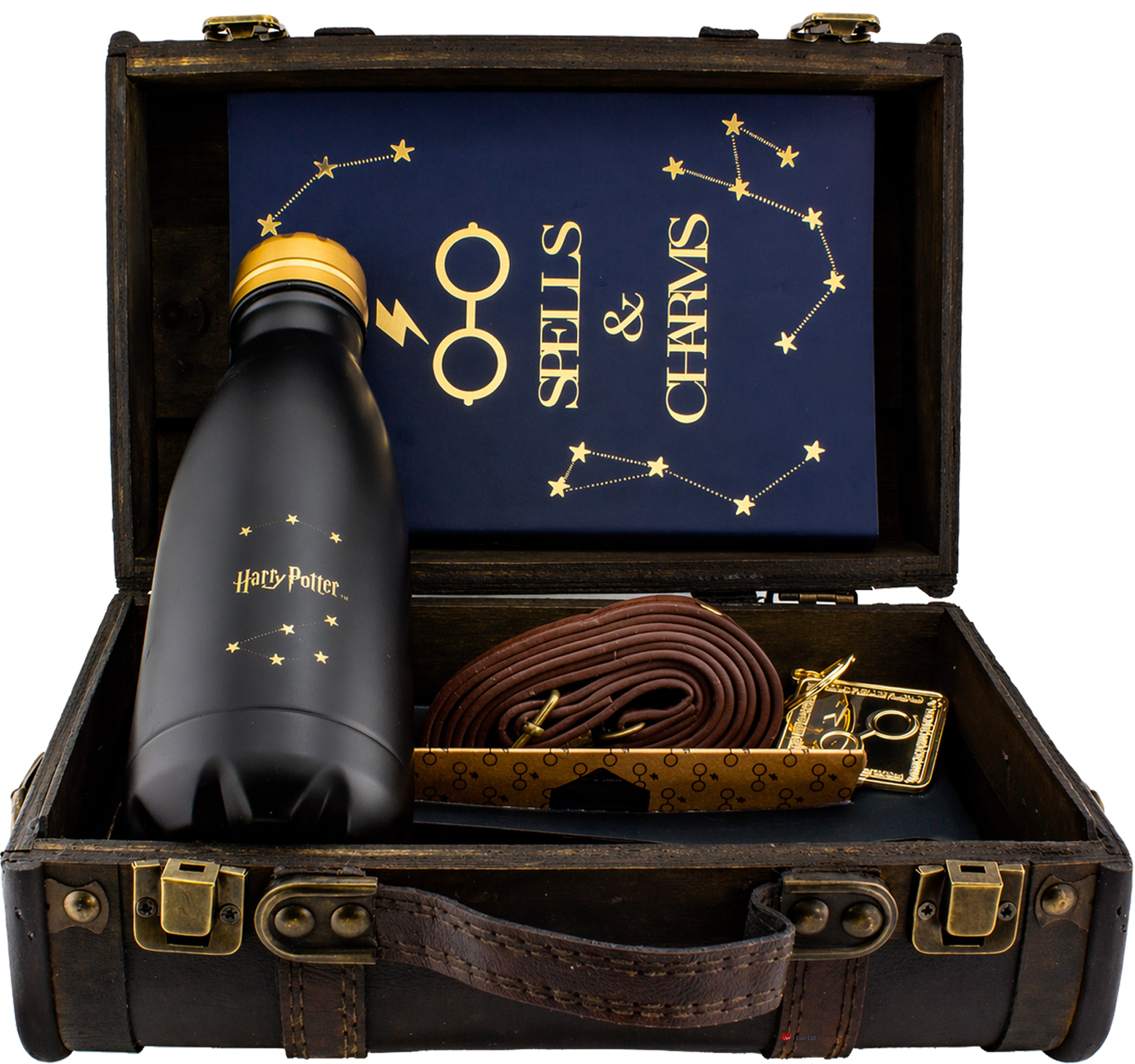 Harry Potter Hogwarts Trunk Gift Set – Notebook Water Bottle & Accessories Collectible Suitcase Gift Box