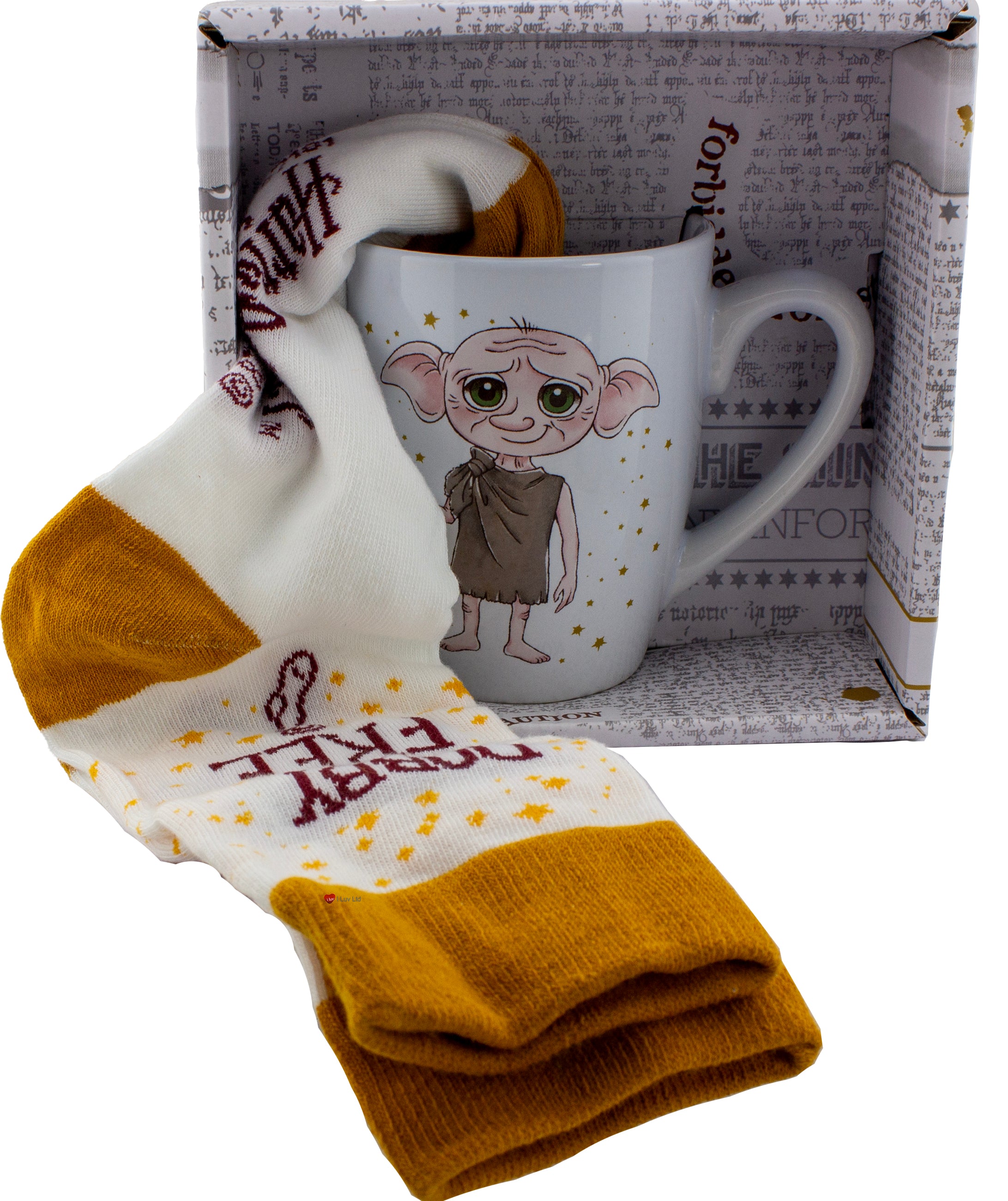 Harry Potter Dobby Mug and Socks Set – Dobby Is Free Wizarding World Gift Set