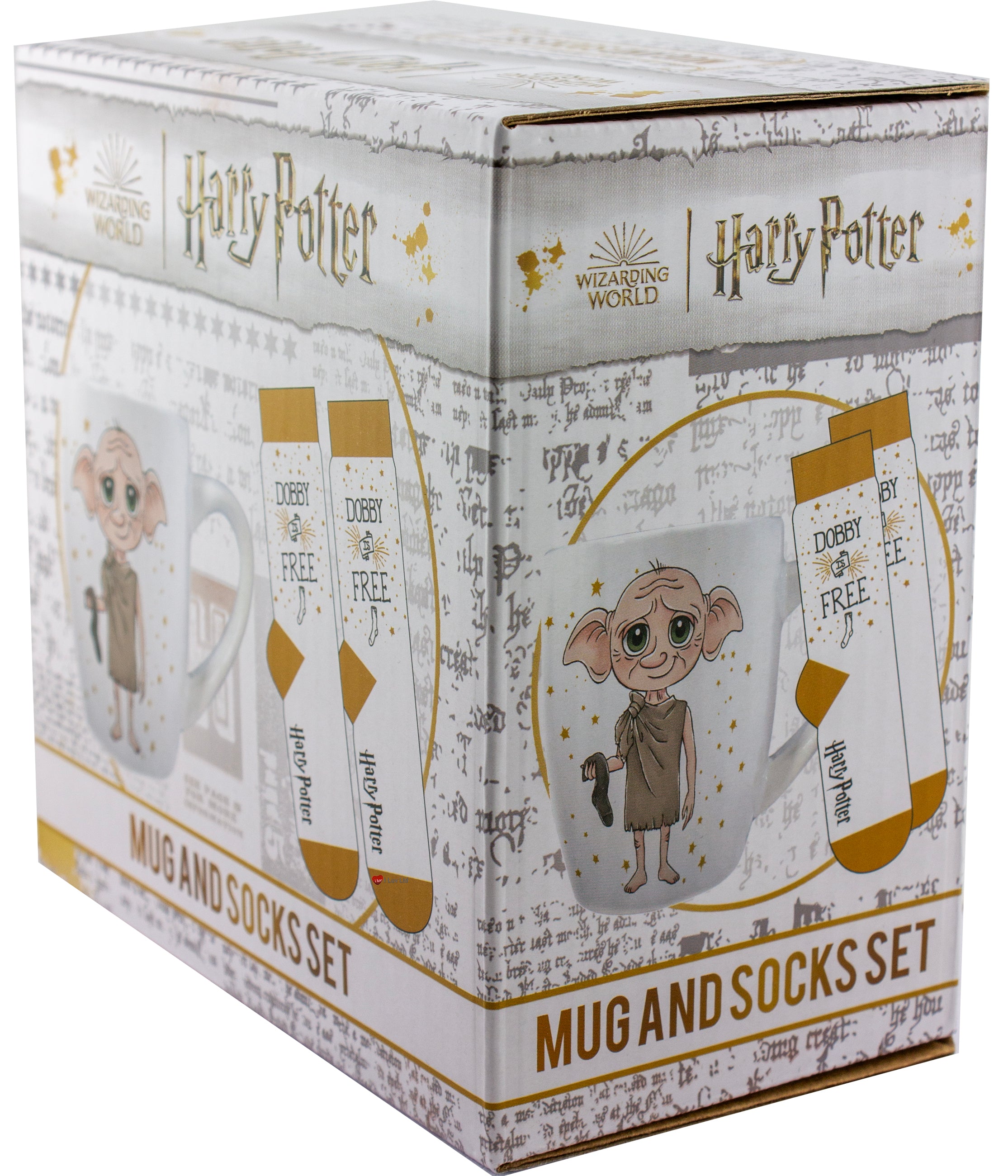 Harry Potter Dobby Mug and Socks Set – Dobby Is Free Wizarding World Gift Set