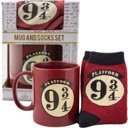Harry Potter Platform 9 3/4 Mug and Socks Gift Set – Hogwarts Express Coffee Mug & Socks Set