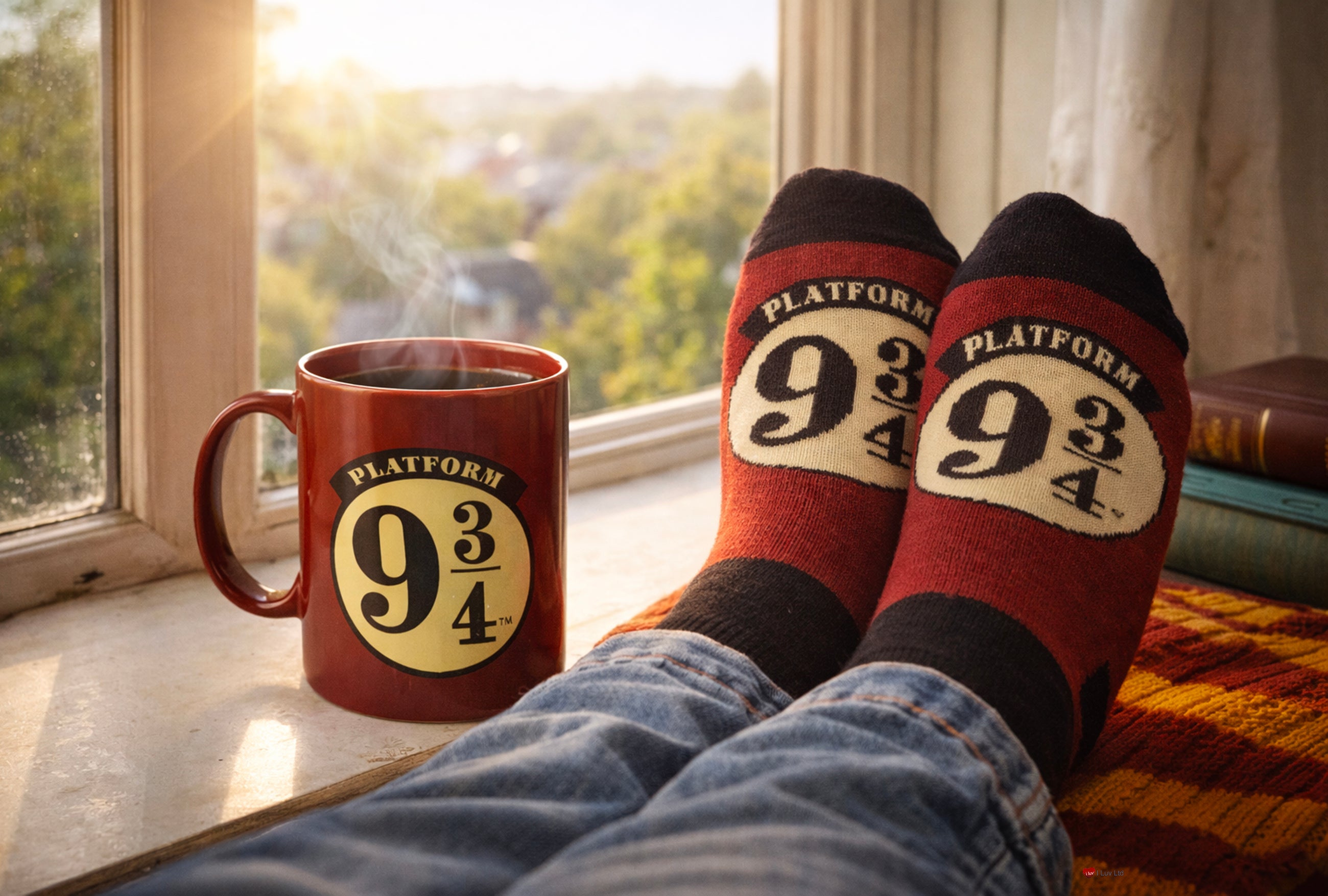 Harry Potter Platform 9 3/4 Mug and Socks Gift Set – Hogwarts Express Coffee Mug & Socks Set