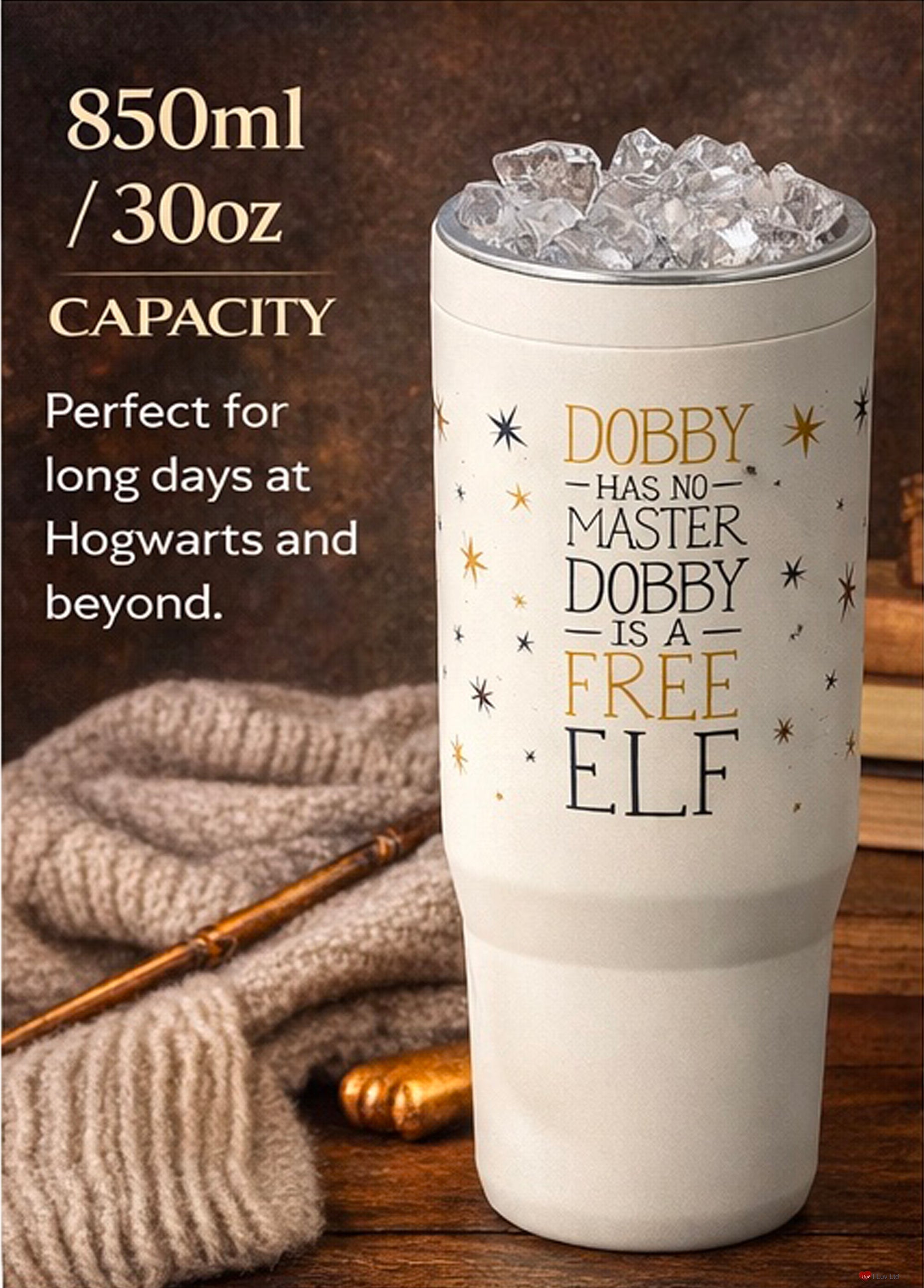 Harry Potter Dobby 30 oz Tumbler Bottle – Wizarding World Travel Drink Cup