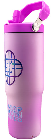 K-Pop Demon Hunters Huntrix Logo 30 oz Tumbler Bottle – Large Drinks Cup Travel Water Bottle