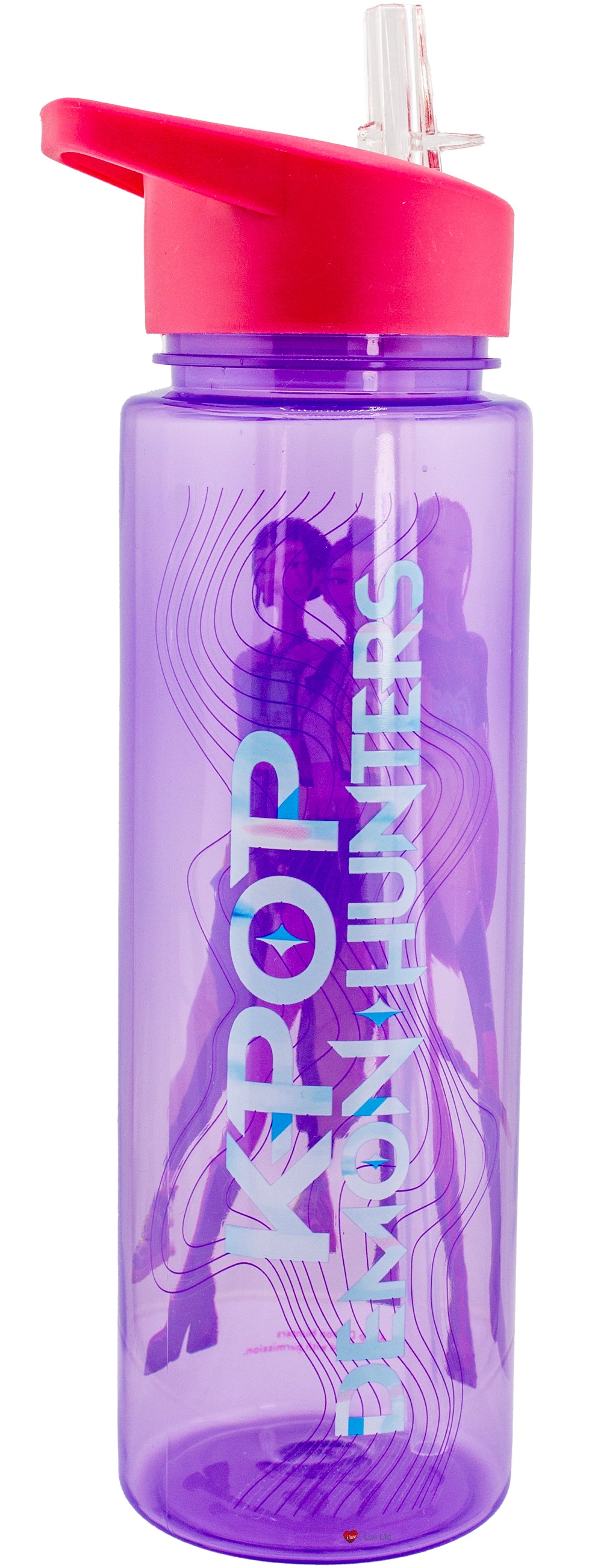 K-Pop Demon Hunters Huntrix Trio Water Bottle – Rumi Zoey Mira Kids Drinks Bottle with Straw Lid