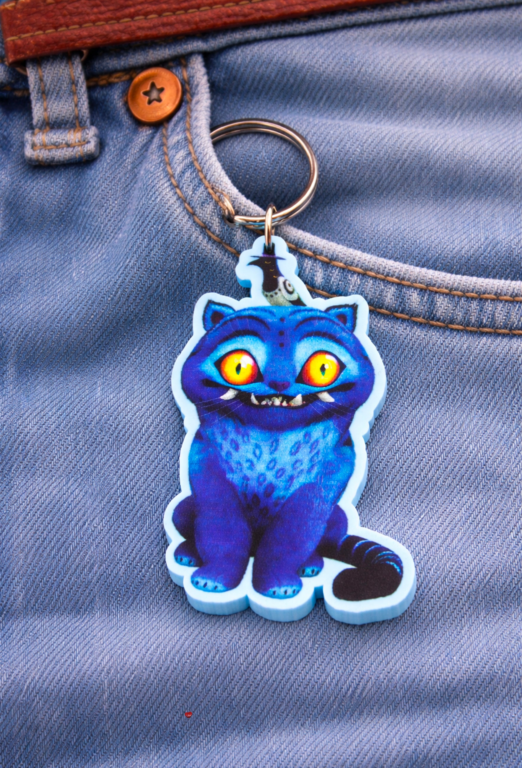 K-Pop Demon Hunters Derpy & Sussie PVC Keychain – Cute Character Keyring Fan Collectible Charm