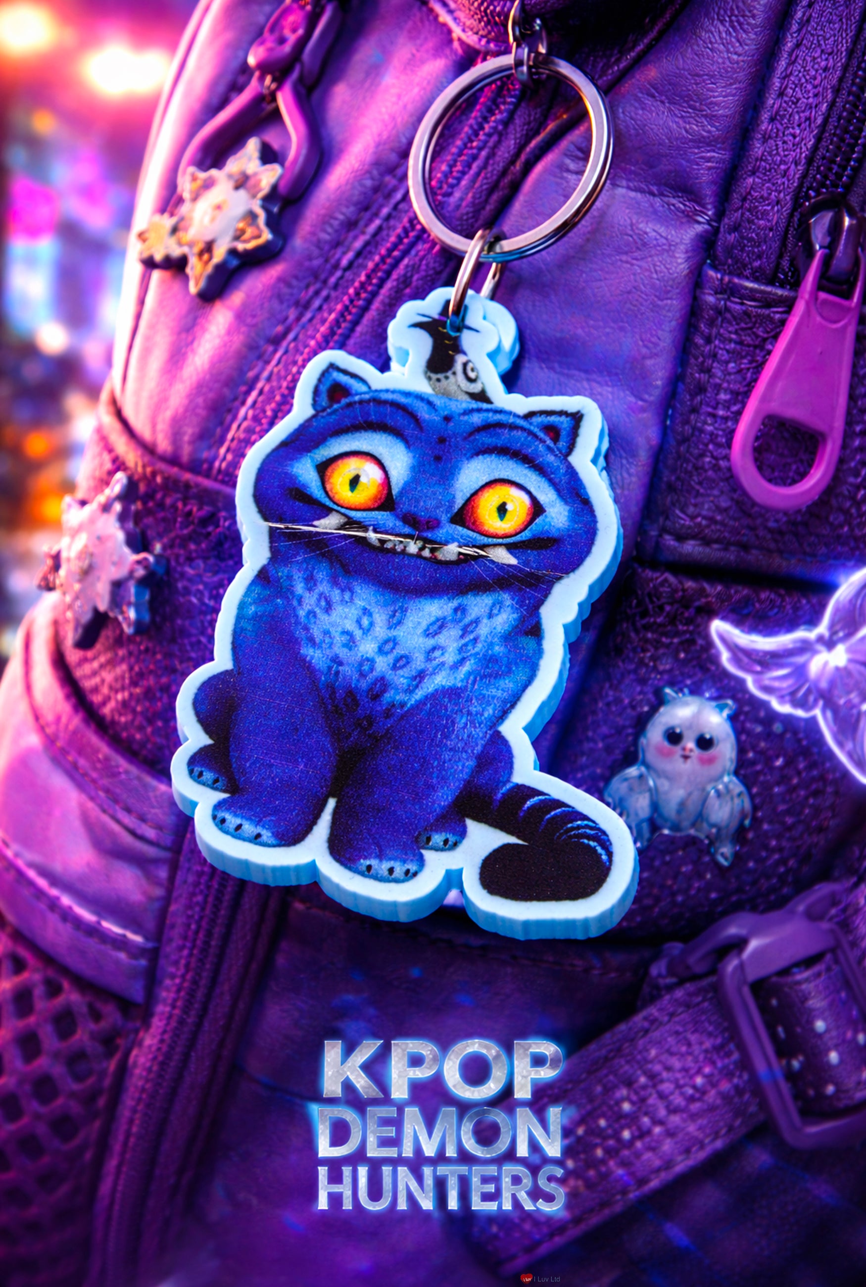 K-Pop Demon Hunters Derpy & Sussie PVC Keychain – Cute Character Keyring Fan Collectible Charm