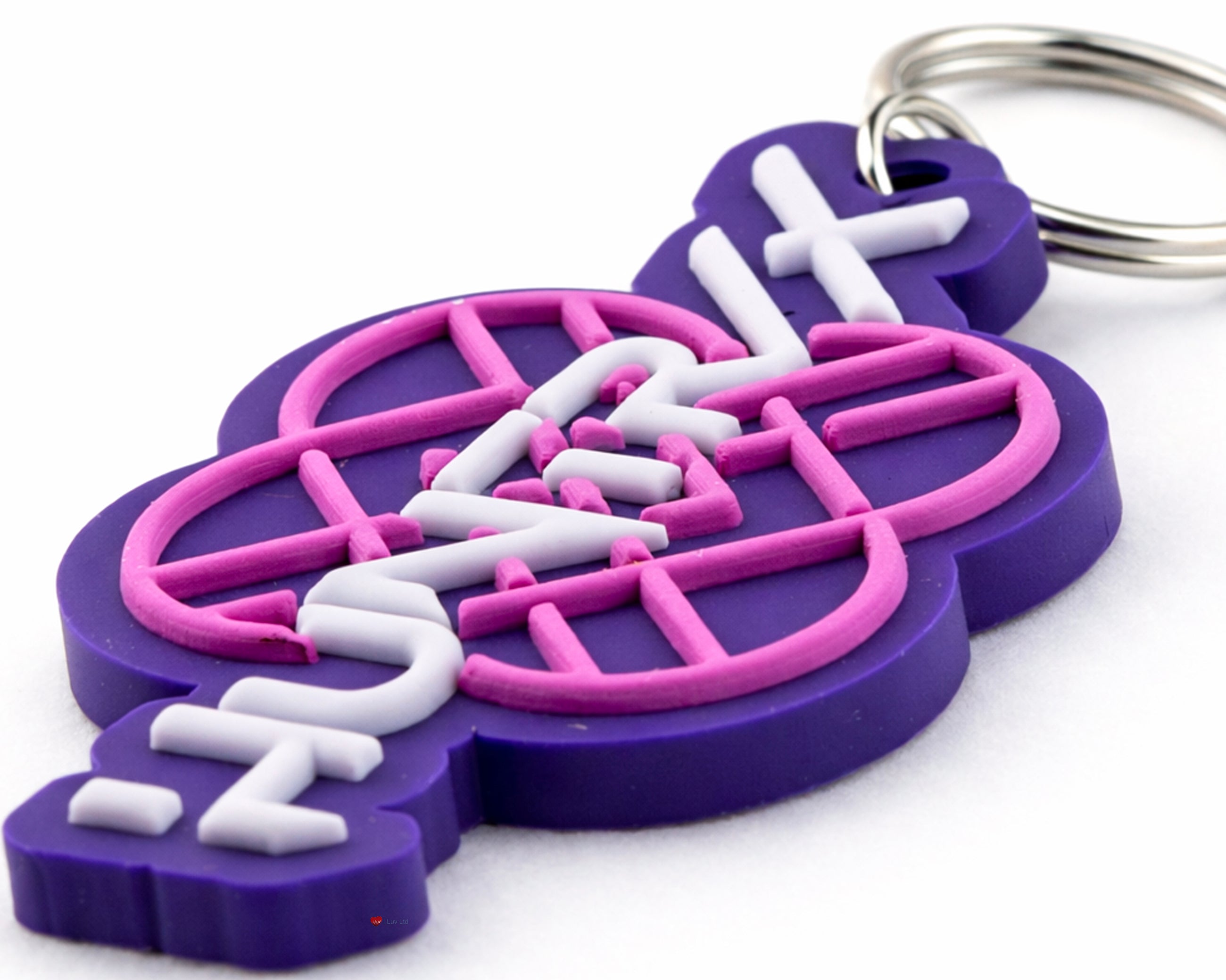 K-Pop Demon Hunters Huntrix Logo PVC Keychain – Symbol Keyring Fan Collectible Accessory