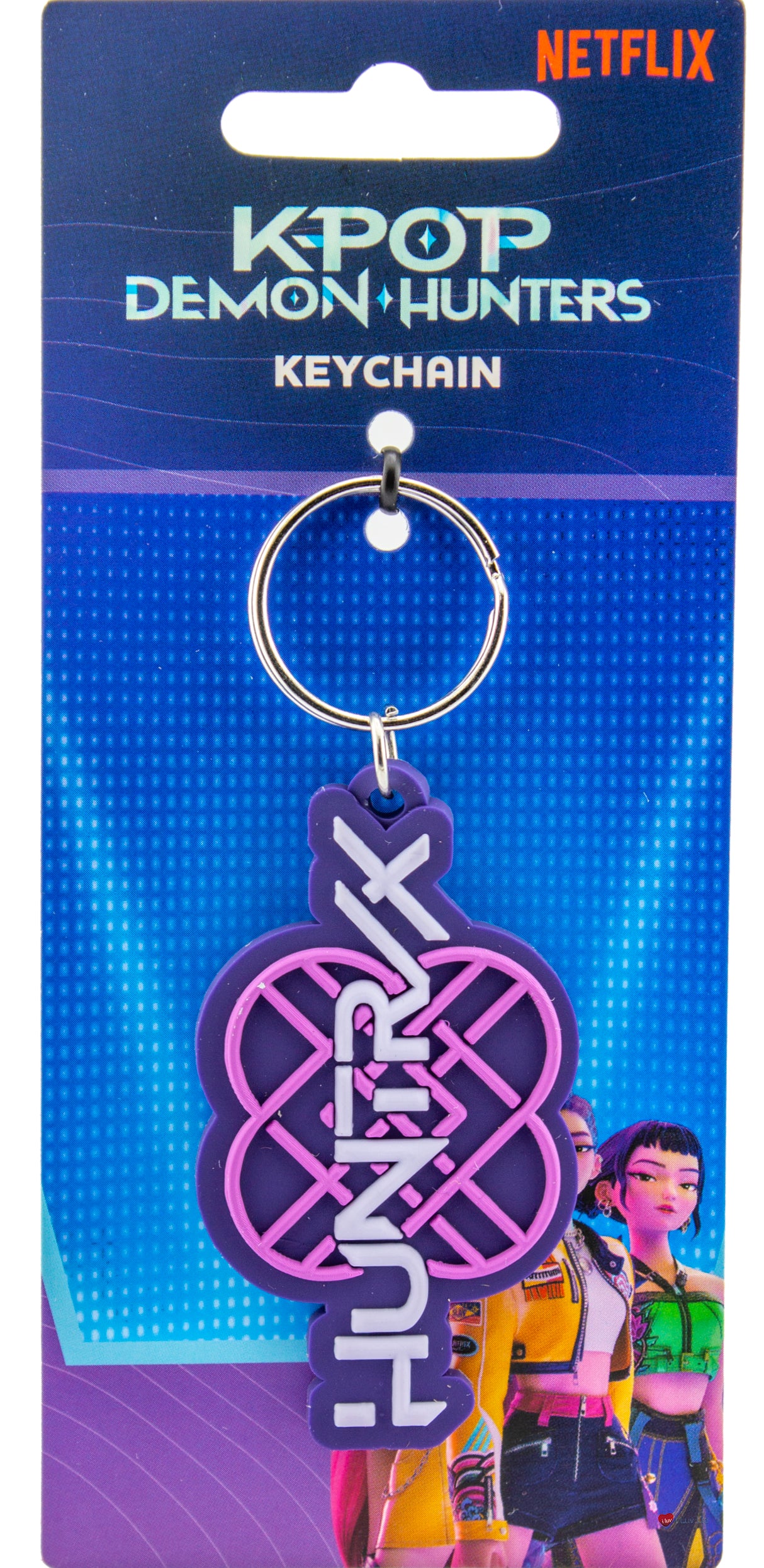 K-Pop Demon Hunters Huntrix Logo PVC Keychain – Symbol Keyring Fan Collectible Accessory