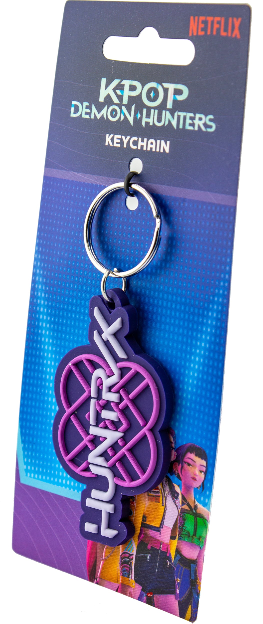 K-Pop Demon Hunters Huntrix Logo PVC Keychain – Symbol Keyring Fan Collectible Accessory
