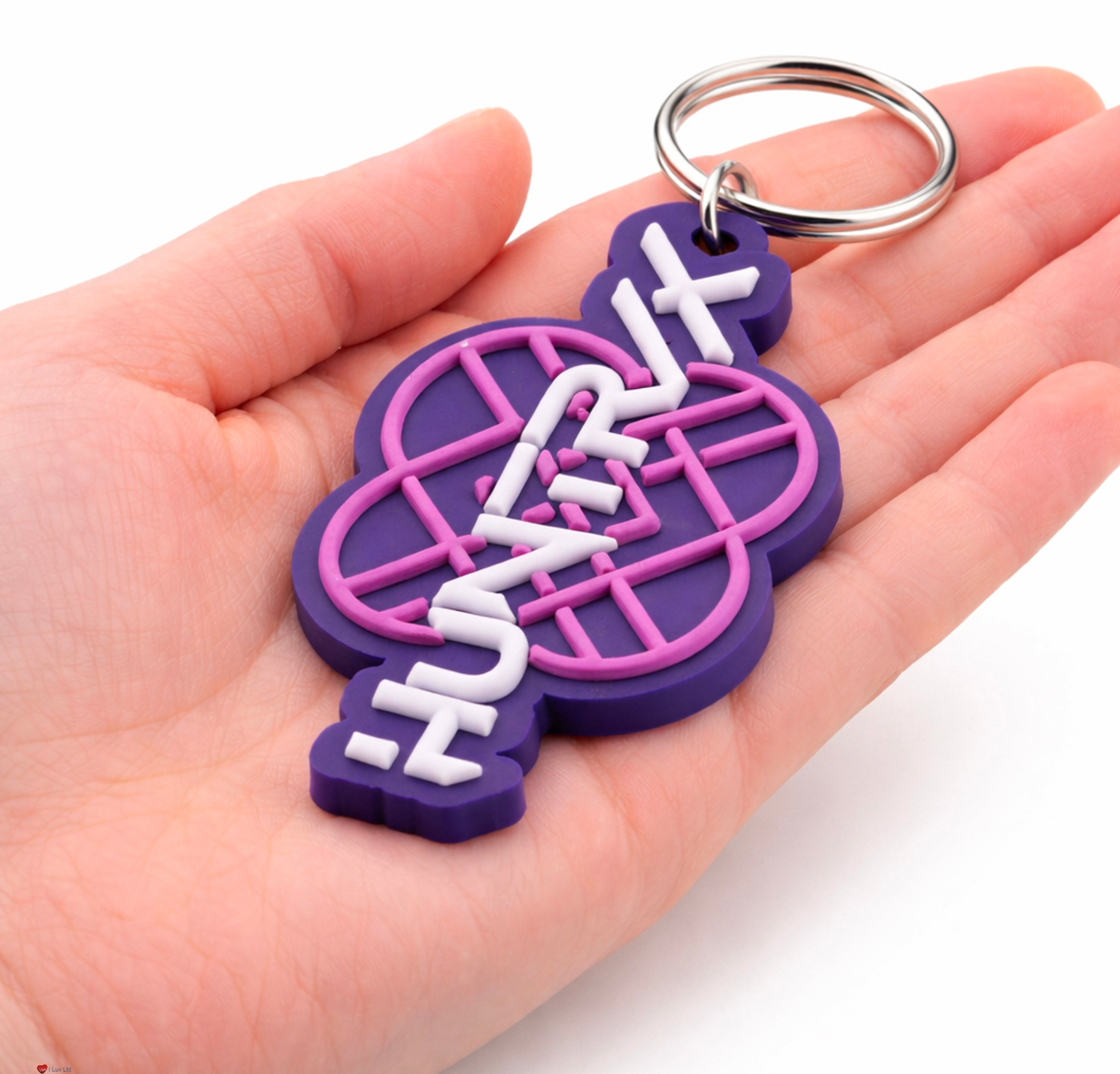K-Pop Demon Hunters Huntrix Logo PVC Keychain – Symbol Keyring Fan Collectible Accessory