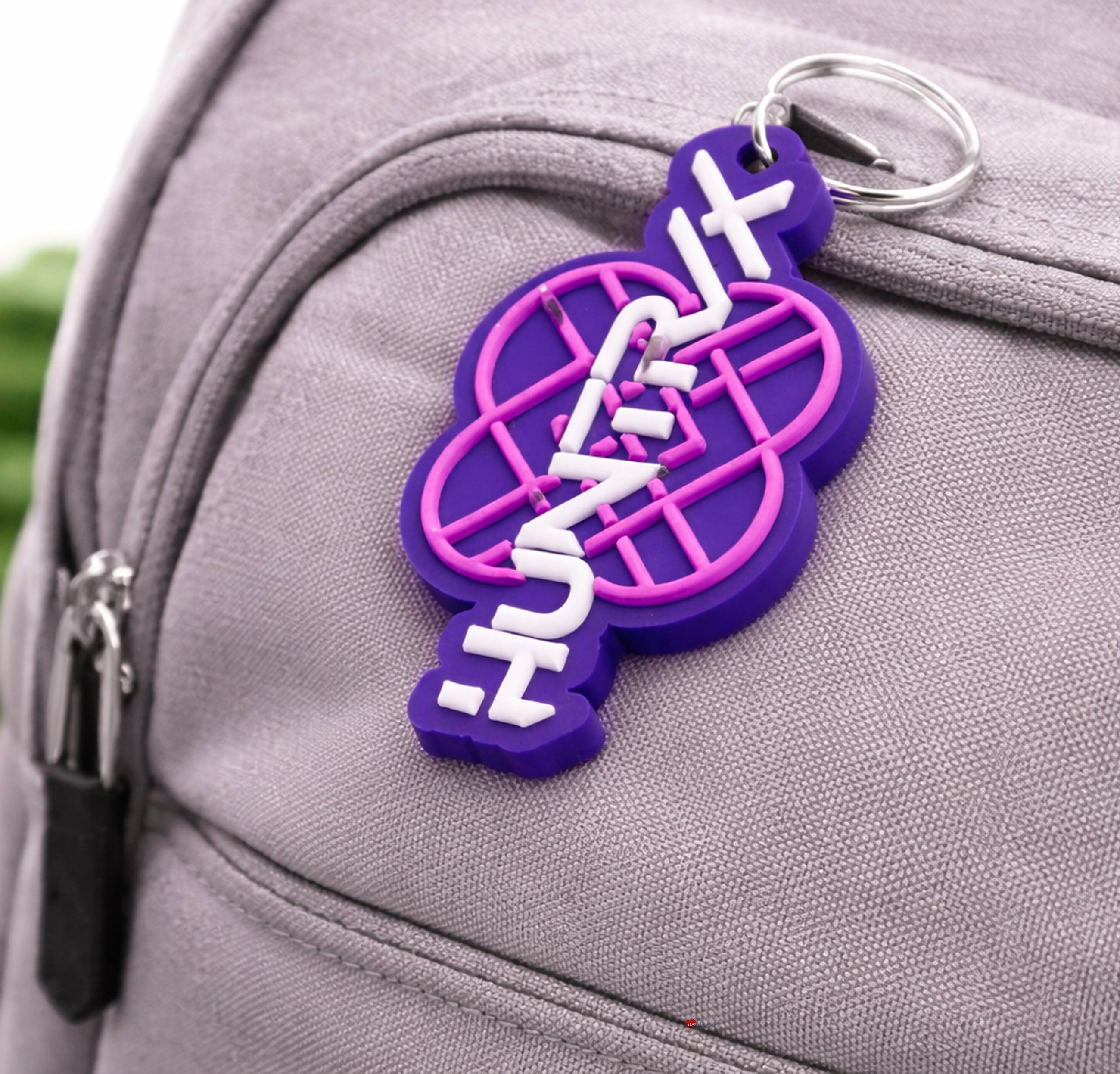 K-Pop Demon Hunters Huntrix Logo PVC Keychain – Symbol Keyring Fan Collectible Accessory