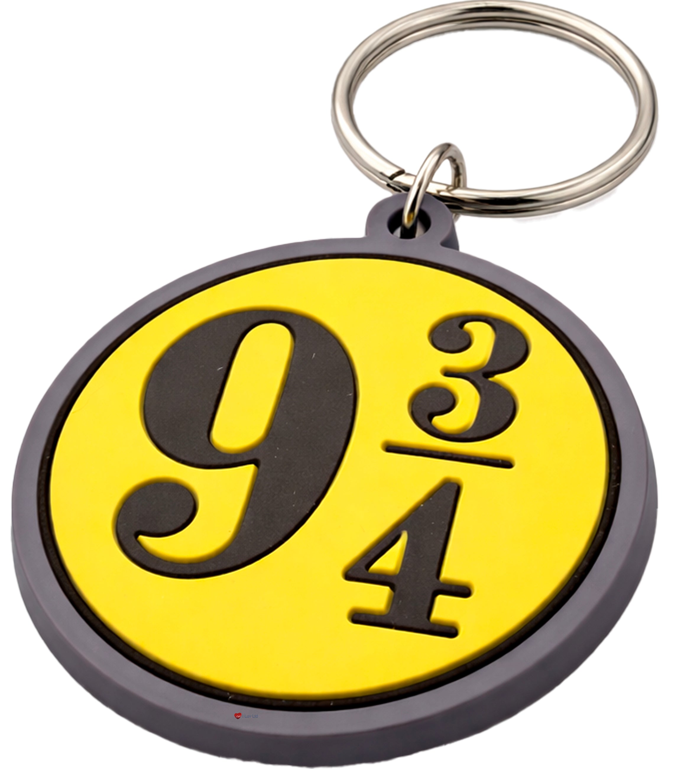 Harry Potter Platform 9 3/4 PVC Keychain – Hogwarts Express Rubber Keyring Platform 9¾ Collectible Charm