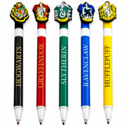 Harry Potter Hogwarts Houses Erasable Gel Pen Set of 5 – Red Gryffindor Black Hogwarts Yellow Hufflepuff Blue Ravenclaw Green Slytherin