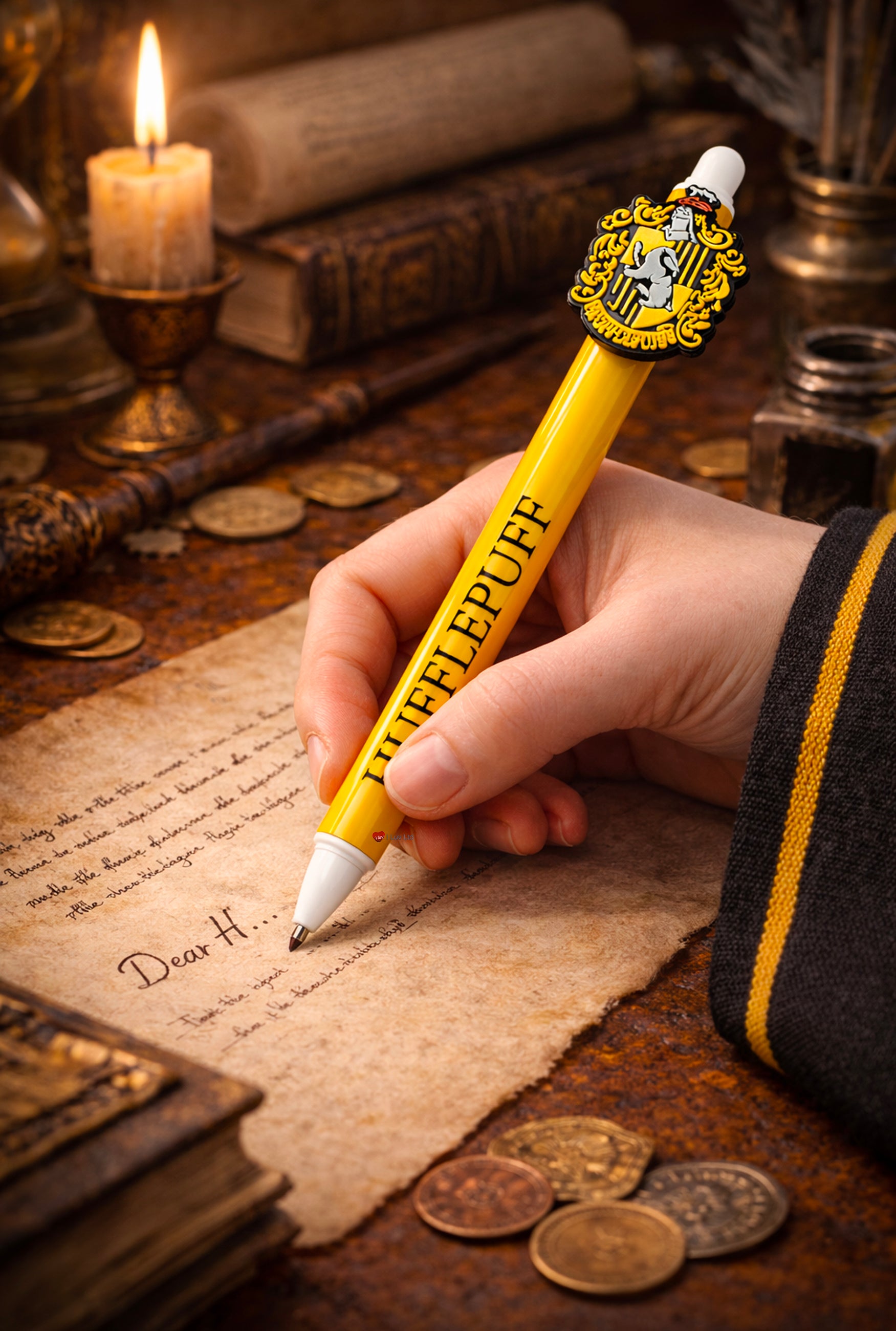 Harry Potter Hogwarts Houses Erasable Gel Pen Set of 5 – Red Gryffindor Black Hogwarts Yellow Hufflepuff Blue Ravenclaw Green Slytherin