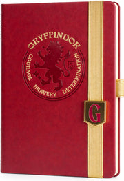 Harry Potter Gryffindor Red Luxe Notebook 192 Pages – Hogwarts House Journal Premium Gryffindor Stationery