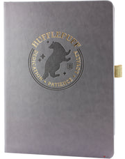 Harry Potter Hufflepuff White Notebook 192 Pages – Hogwarts House Journal Premium Hufflepuff Stationery