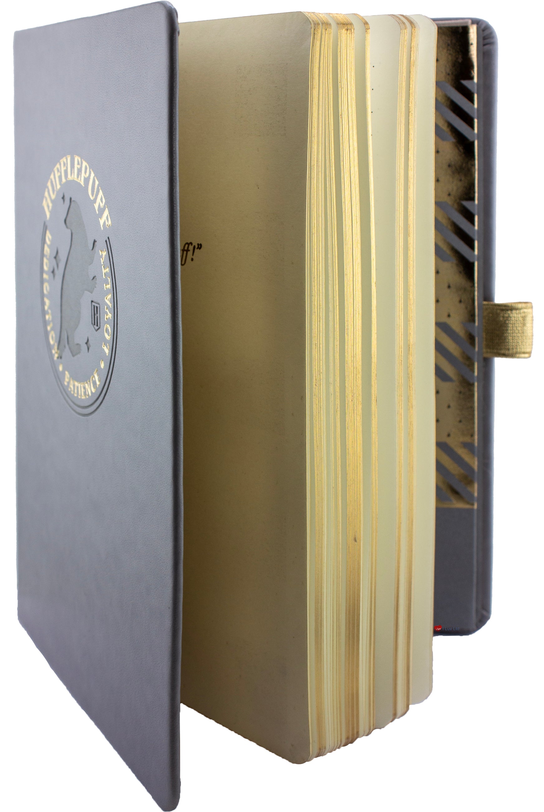 Harry Potter Hufflepuff White Notebook 192 Pages – Hogwarts House Journal Premium Hufflepuff Stationery