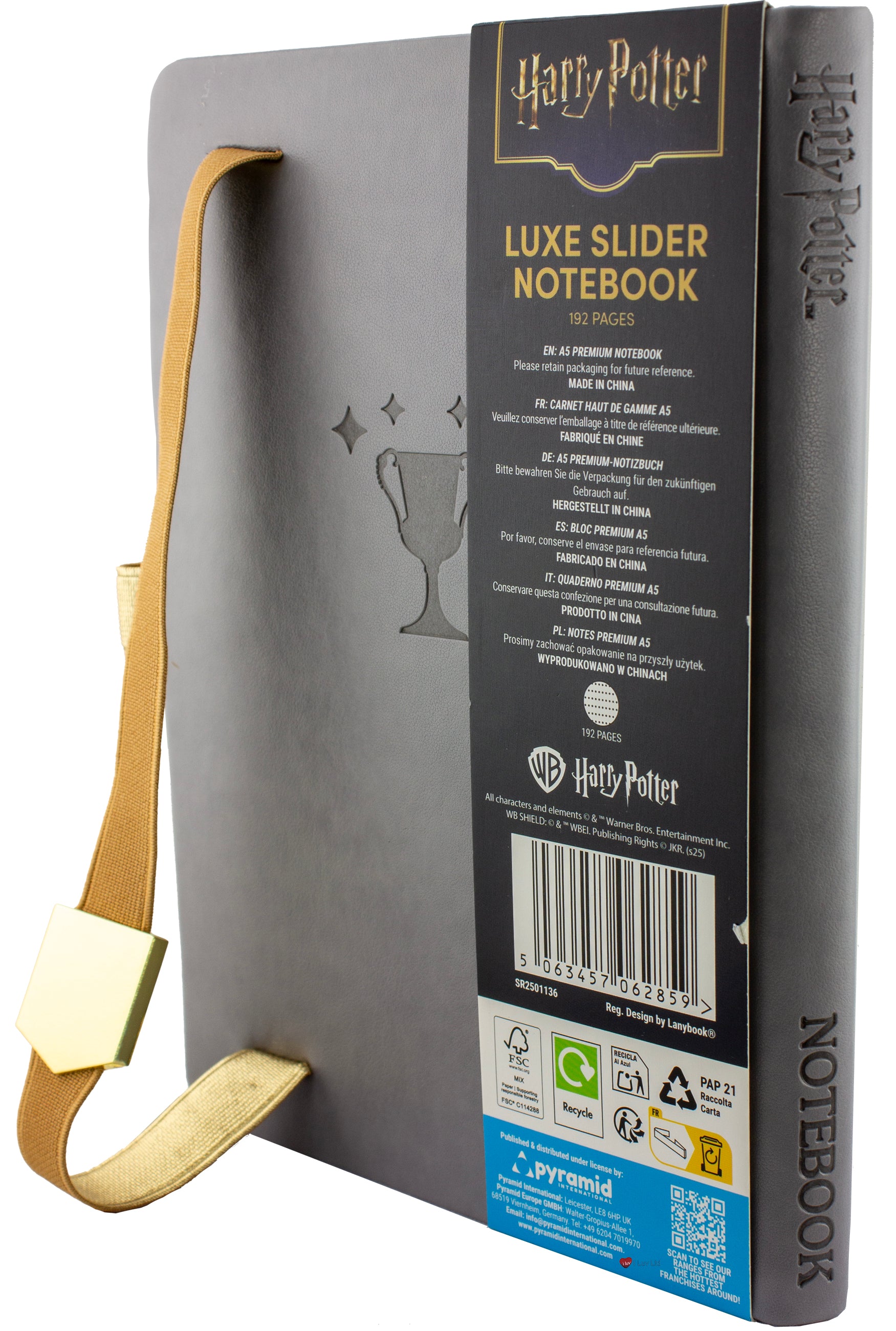 Harry Potter Hufflepuff White Notebook 192 Pages – Hogwarts House Journal Premium Hufflepuff Stationery