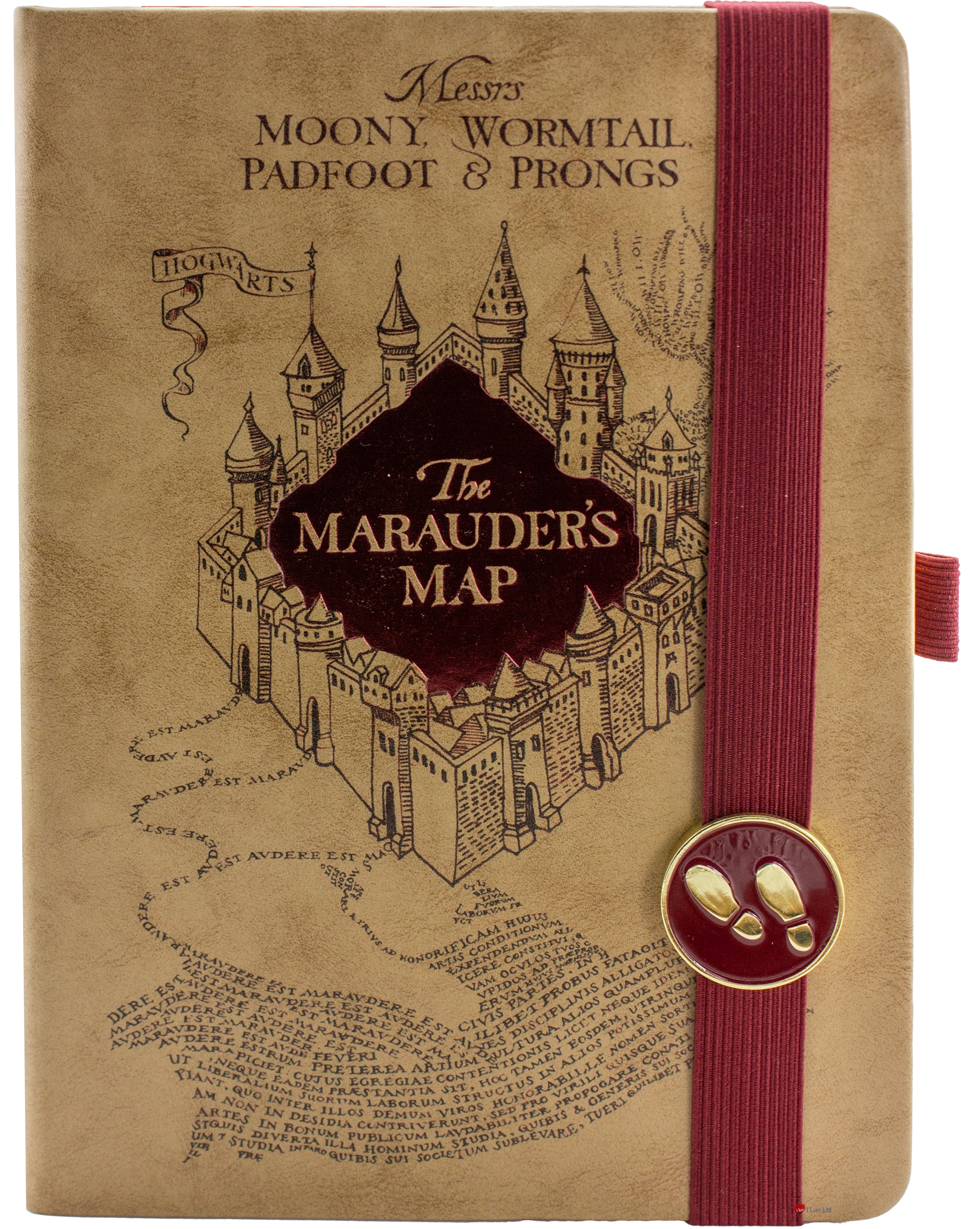 Harry Potter Marauders Map Notebook 192 Pages – Hogwarts Journal Stationery Writing Book