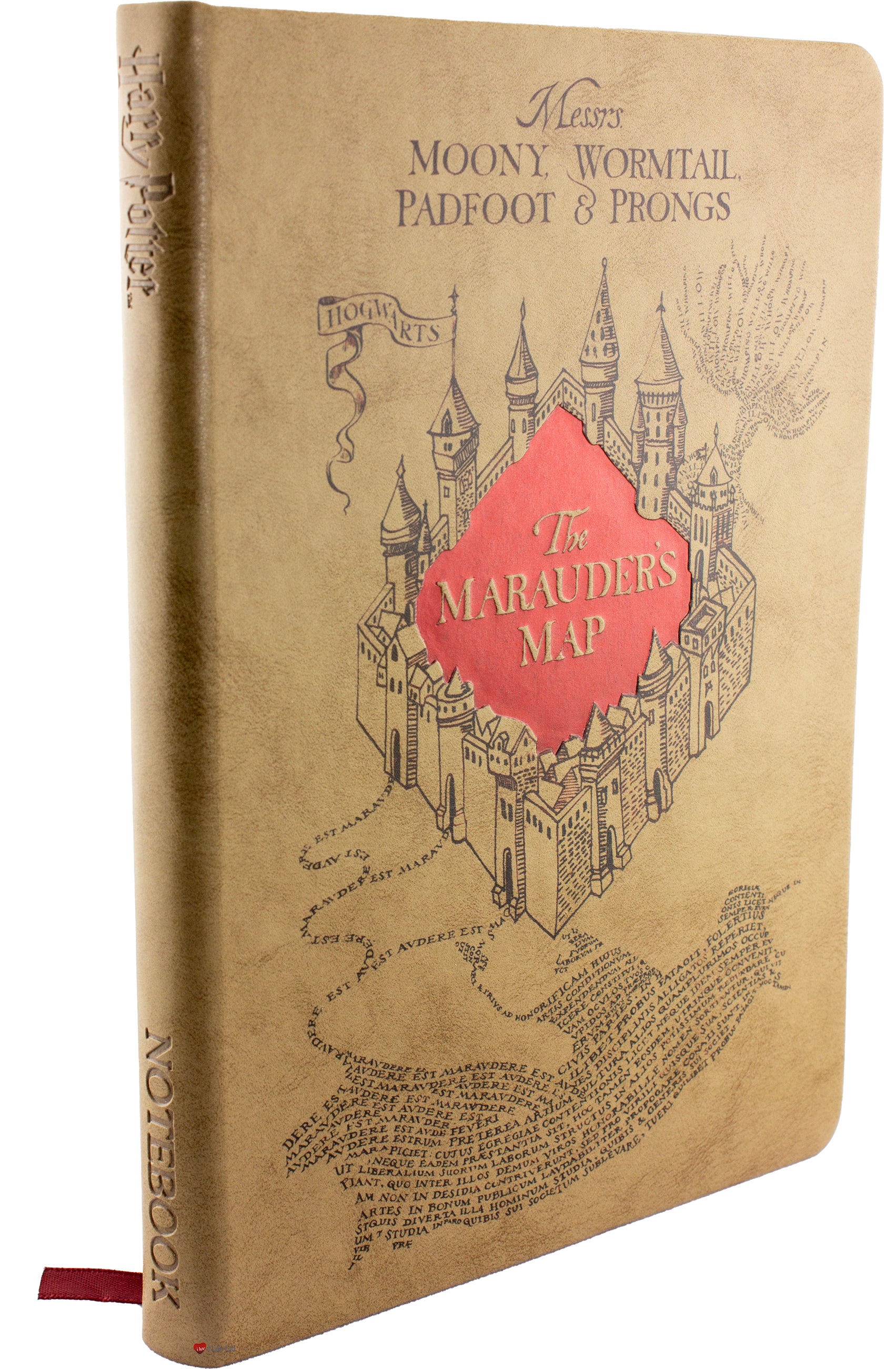 Harry Potter Marauders Map Notebook 192 Pages – Hogwarts Journal Stationery Writing Book