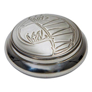 Georgian Pewter Round Trinket Box Embossed Knox Inspired Perfect for Engraving