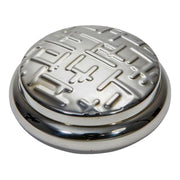 Georgian Pewter Round Trinket Box Metropolitan Pattern Perfect for Engraving