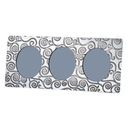 Triple Pewter Photo Frame Tree of Life Design 3 x 2 Inch Perfect for Engraving