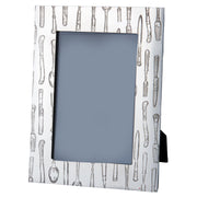 Pewter Single Photo Frame Knife Fork Spoon 6 x 4 Inch Perfect for Engraving