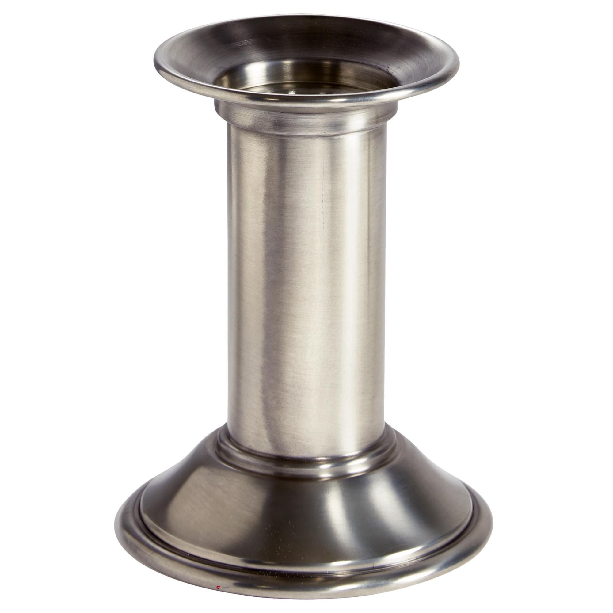 3.5 inch Pewter Medieval Antique Pewter Votive Candle Holder with Candle