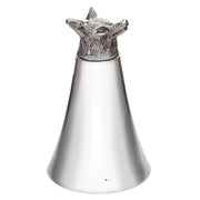 Pewter Jigger Cup Measure Stirrup Cup with Fox Head 5 oz Perfect for Engraving