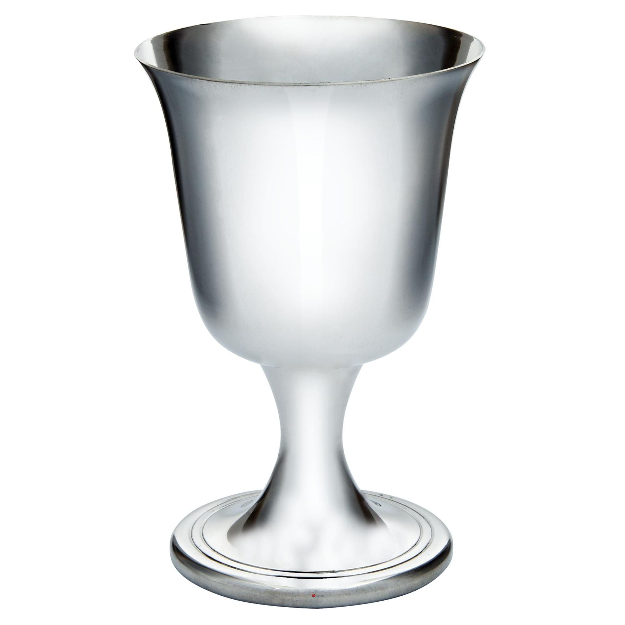 Pewter Goblet Small Bell Shaped 100 ml Spun Bright Finish Perfect for Engraving