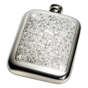 Hip Flask 6oz Love Skull Flask Polished Screw Perfect for Engraving