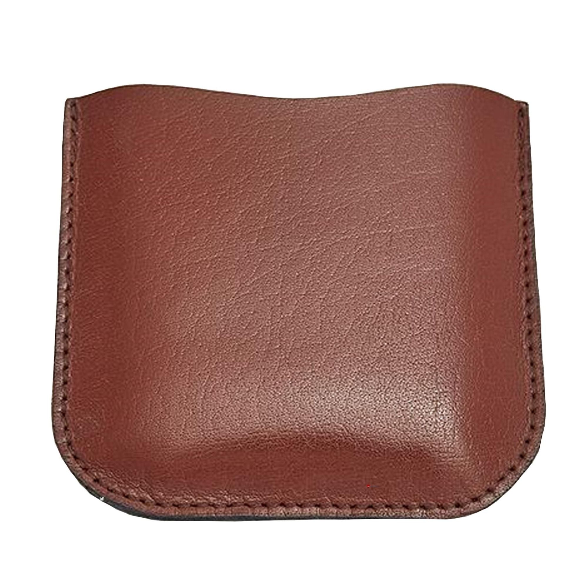 Brown Leather Pouch Fits 4oz Pocket Hip Flasks Soft Leather Protects Flask