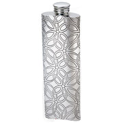 3oz Pewter Pocket Purse Flask Embossed Design Triquetra Pattern Polished Screw