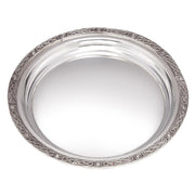 Round Pewter Tray Salver 170mm Wide With Celtic Trimming Ideal for Engraving