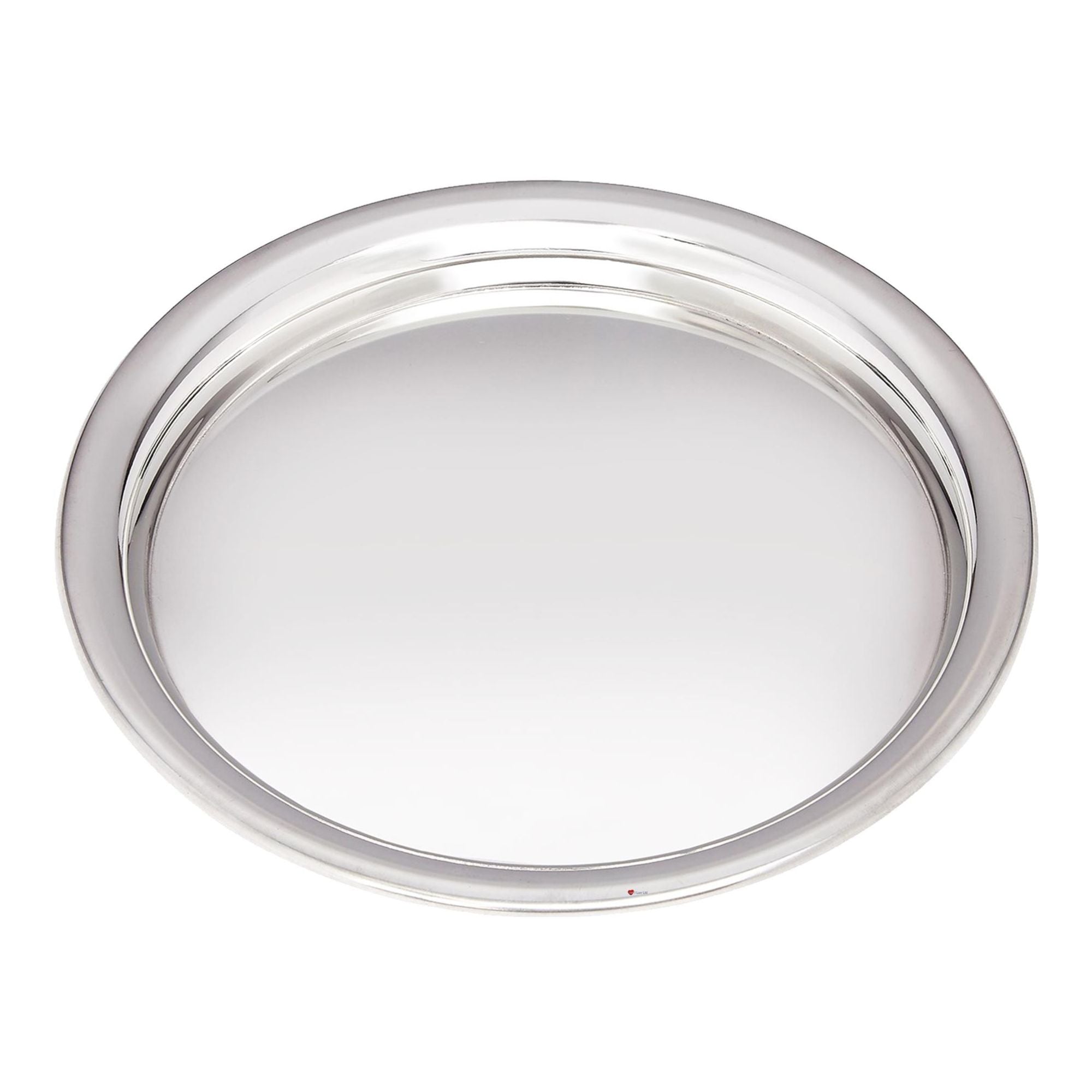 Small Round Pewter Tray Salver 170mm Wide Bright Polished Perfect for Engraving
