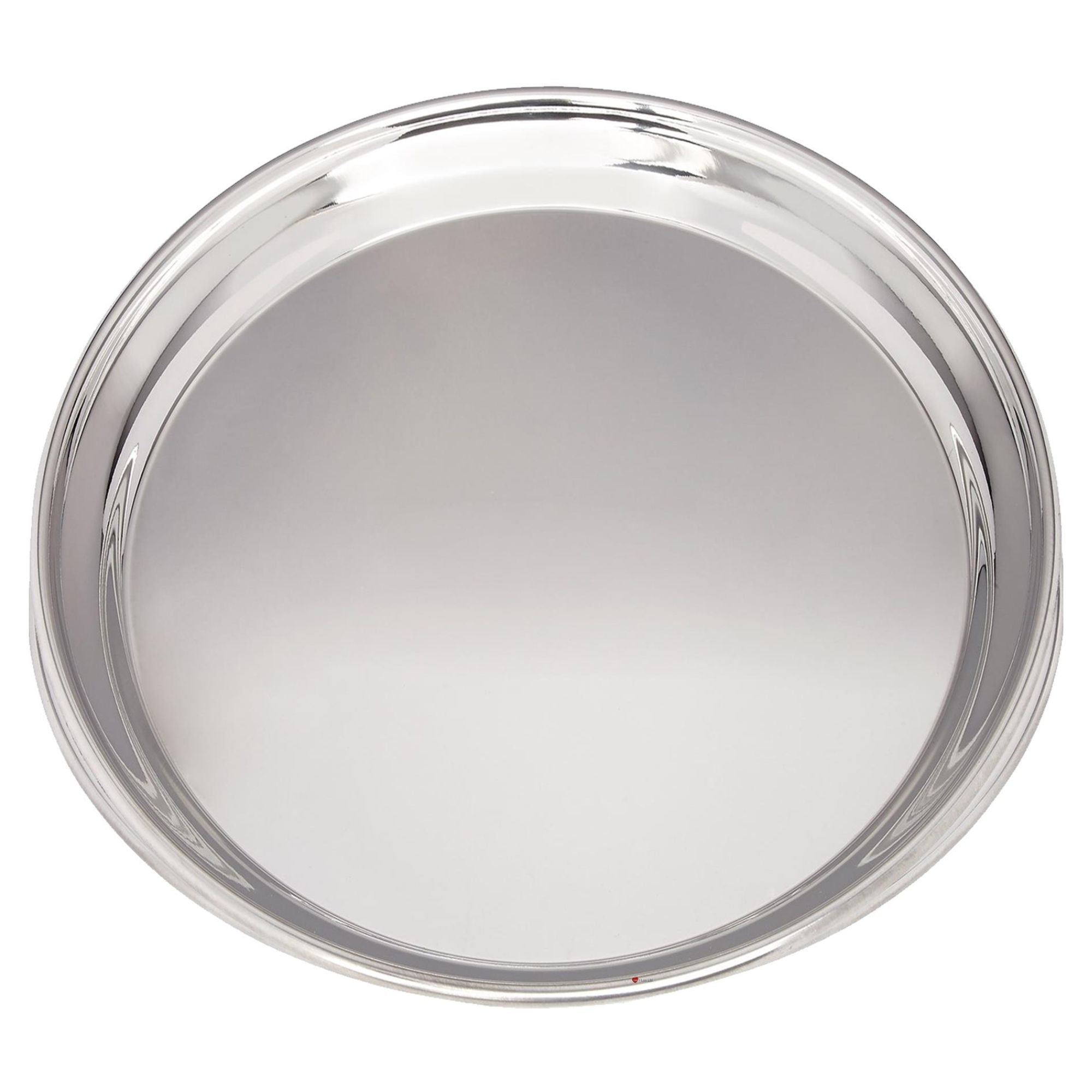 Large Round Pewter Tray Salver 240mm Wide Bright Polished Perfect for Engraving