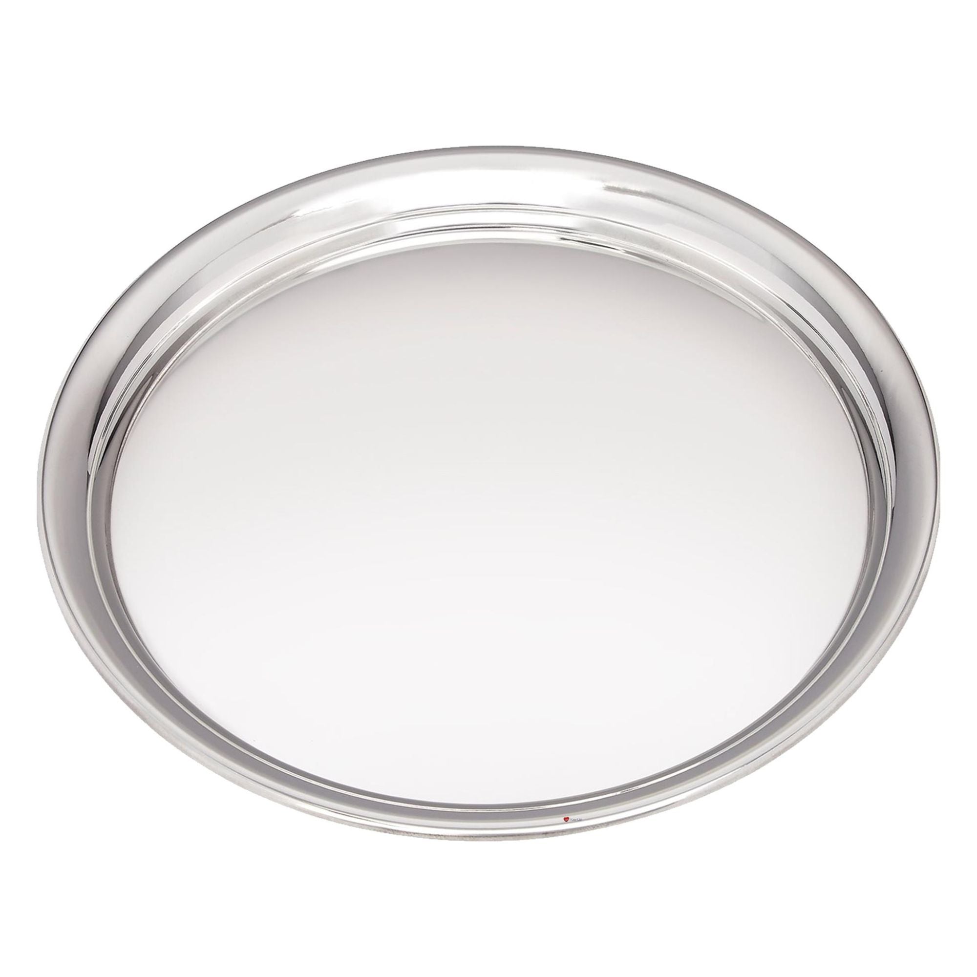 Medium Round Pewter Tray Salver 240mm Wide Bright Polished Perfect for Engraving