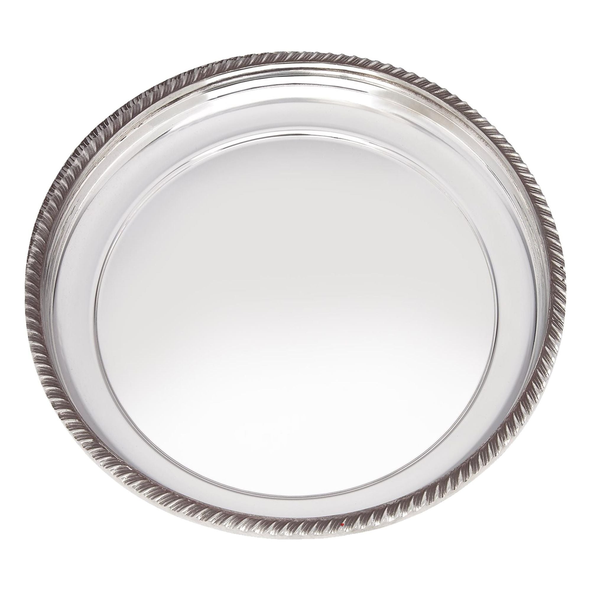 Medium 9" Gadroon Rim Pewter Tray Salver 240mm Wide Celtic Perfect for Engraving