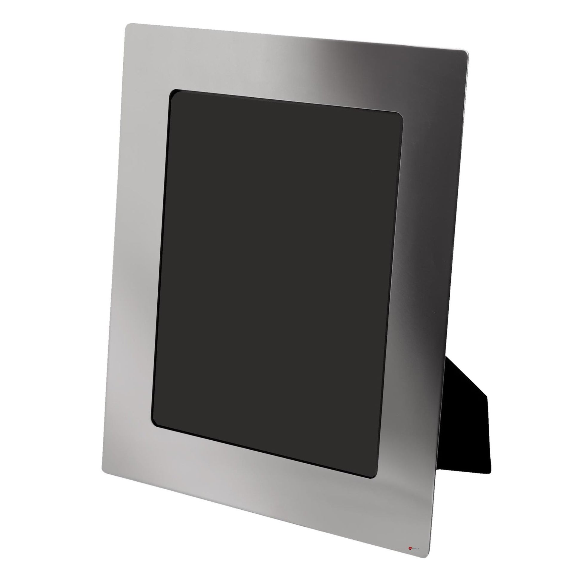 Metallic picture frame on a white background