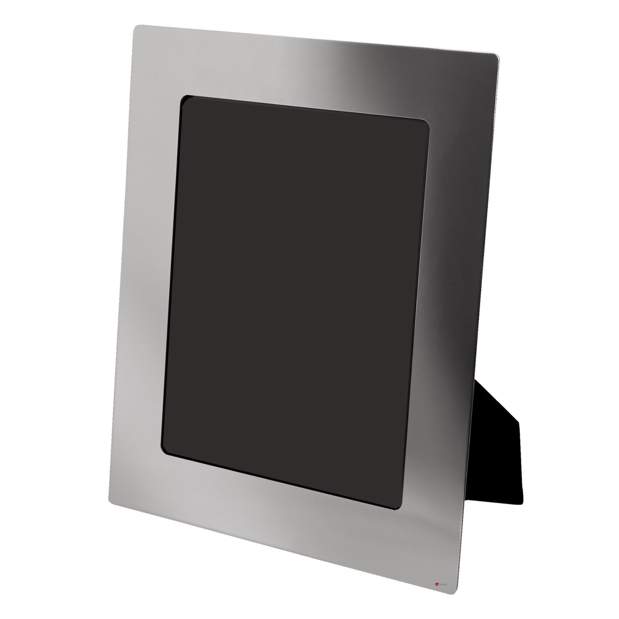 Metallic picture frame on a white background