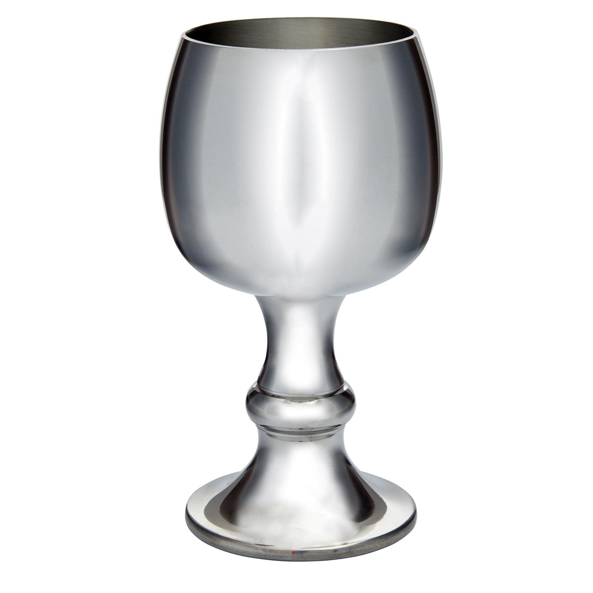 Tulip Shaped Goblet Pewter 300ml Bright Polished Finish Perfect for Engraving