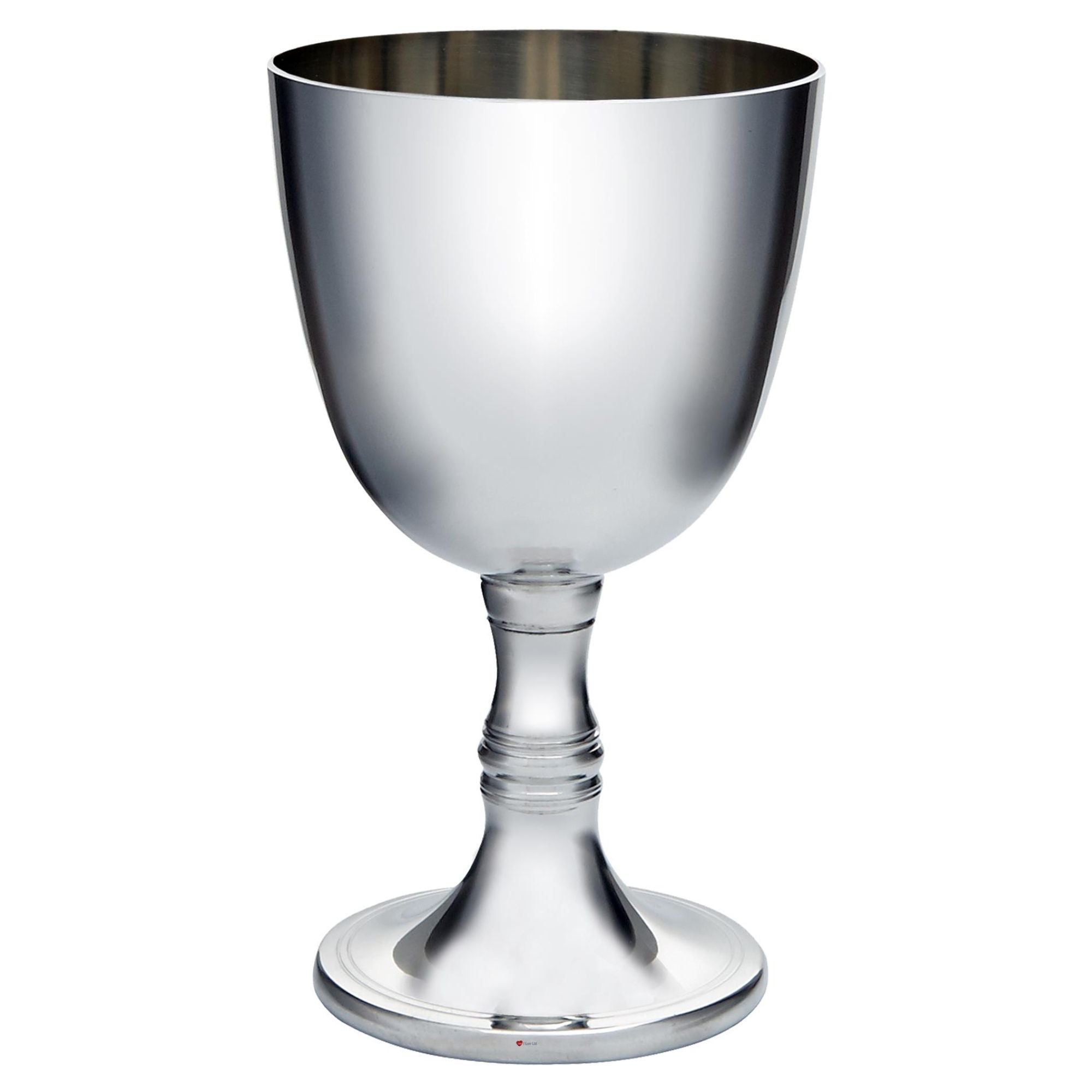 Pewter White Wine Goblet 300ml Bright Polished Finish Perfect for Engraving